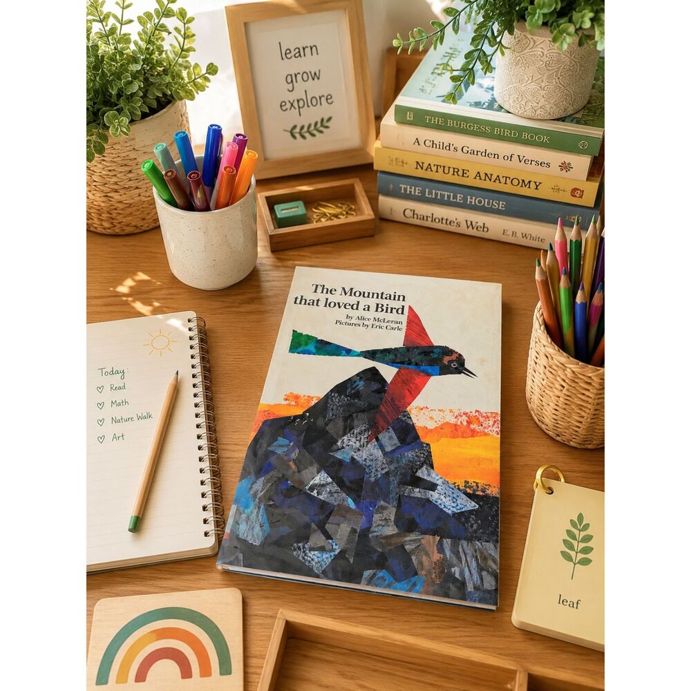 The Mountain That Loved A Bird Collectible Book School Eric Carle Library